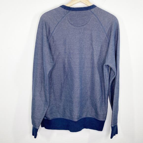 Levi's Mens Crewneck Pullover Sweatshirt Size M Blue Cotton Blend Casual - Picture 2 of 8